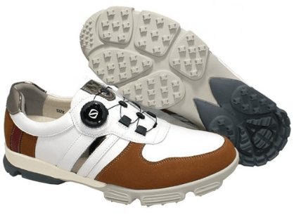 로카버 남성용 카디스 소가죽 다이얼 골프화