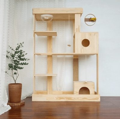 대형 원목 고양이 캣타워