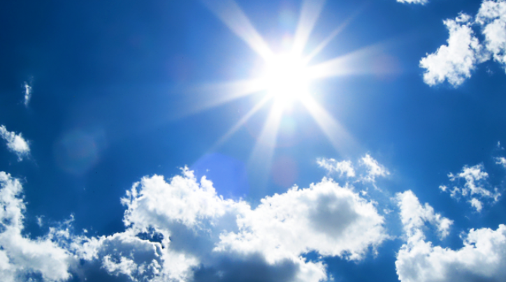 여름 강렬한 햇빛