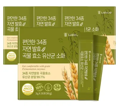 편안한 34종 발효 곡물 효소 포스트바이오틱스 유산균
