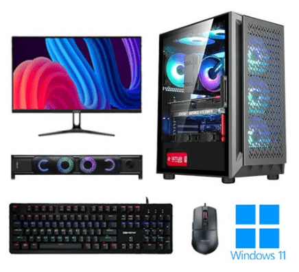 포유컴퓨터 게이밍 조립 컴퓨터 모니터 풀세트 PC